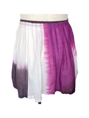 American Eagle Skirt Womens 6 Boho Tye Dye Pink White Purple Short Mini Bohemian